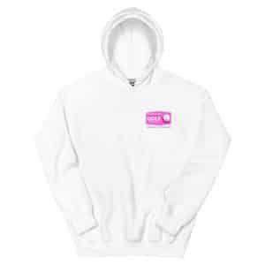White or Pink Hoodie