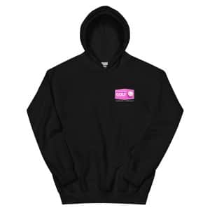 Men Wear Pink Hoodie - Black